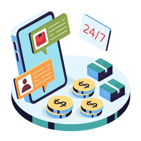 Lojistik sohbetin düzenlenebilir tasarım çizimi