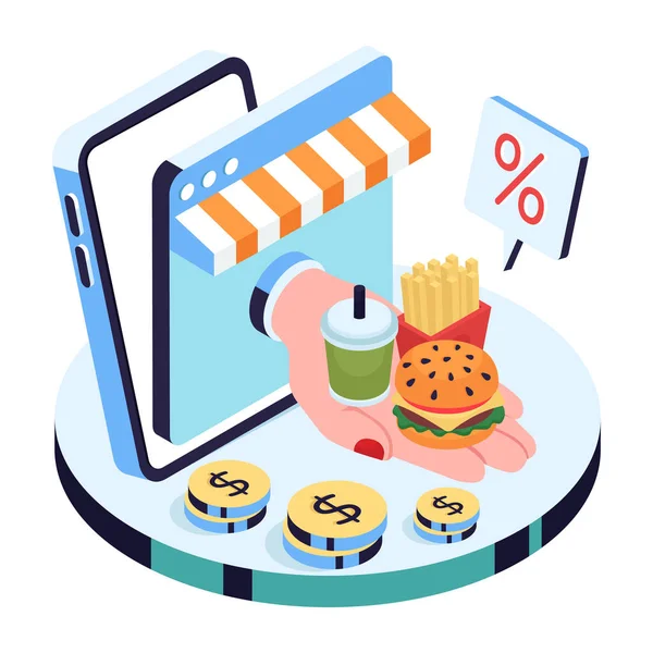 Çevrimiçi gıda dükkanının mükemmel tasarımı