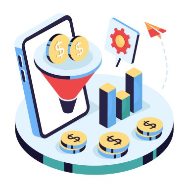 Modern satış hunisi tasarımı