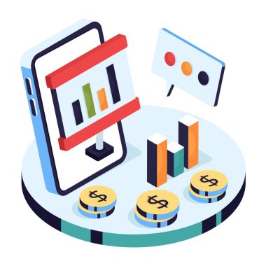 İş sunumunun modern tasarım çizimi