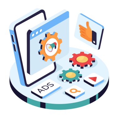 Reklam yönetiminin bir illüstrasyonu