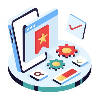 Yer imi web sitesinin yaratıcı tasarım simgesi