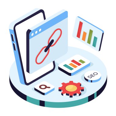 Bağlı web sitesinin simge tasarımı