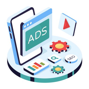 Reklam sitesinin mükemmel tasarım simgesi