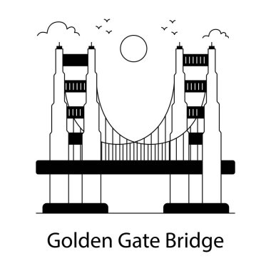 Altın Kapı Köprüsü 'nün modaya uygun tasarım simgesi