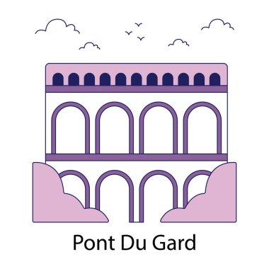 An icon design of pont du gard