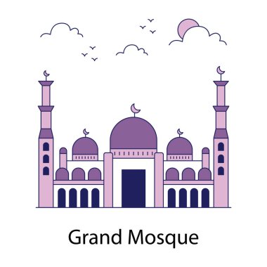Creative design icon of grand mosque