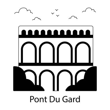 An icon design of pont du gard