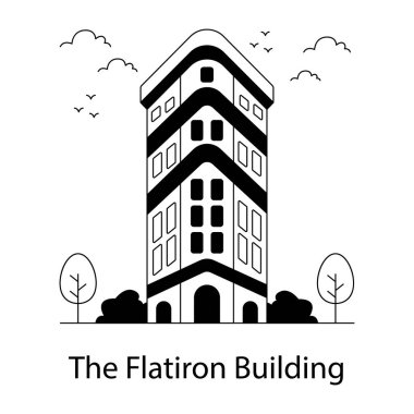 Premium design icon of the solid iron building