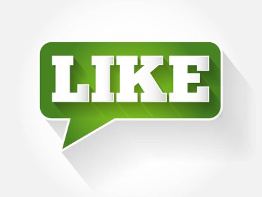 Metin iletisi balon gibi iş kavramı arka plan düz