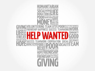 Wanted kelime bulutu kolaj, kavram arka çapraz yardım