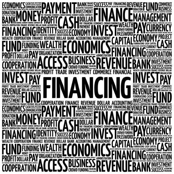 Financing Word Cloud Business Concept — Stock Vector