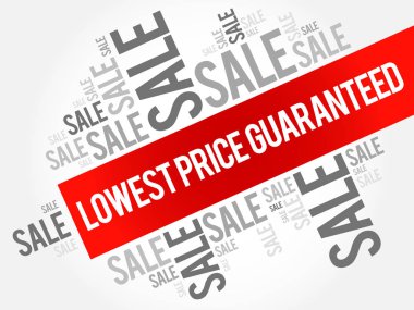 En düşük fiyat garantili kelimeler bulutlar, iş konsepti geçmişi