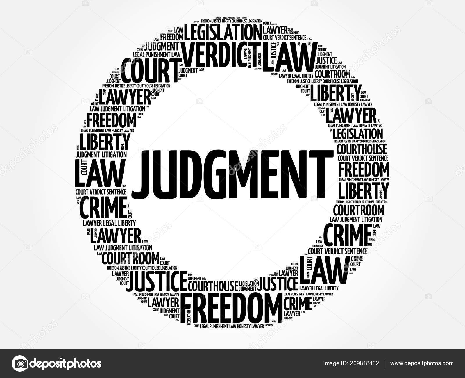 Judgment word cloud Stock Vector Image by ©dizanna 209818432