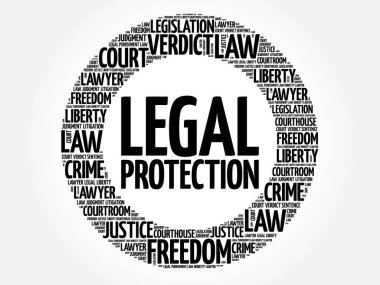 Yasal koruma kelime bulutu