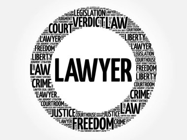 Avukat kelime bulutu
