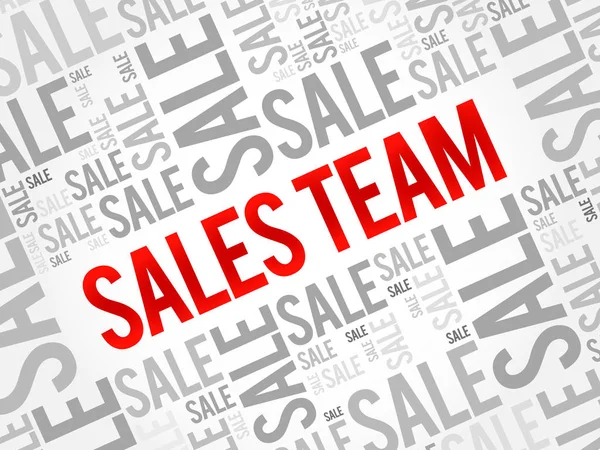 Sales Team Parola Cloud Collage Business Concept Background — Vettoriale Stock