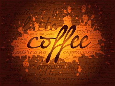 Kahve içenlerin listesi, bulutlar, afiş geçmişi.