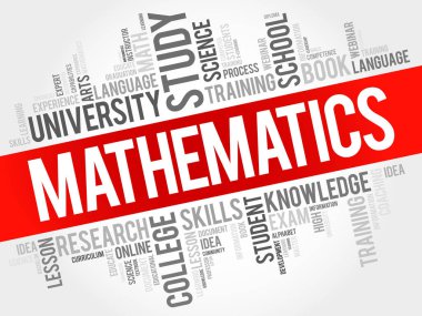 Matematik kelime bulut kolajı, eğitim konsepti geçmişi