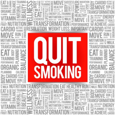 Çıkmak yasaktır kelime bulutu kolaj, sağlık kavramı arka plan