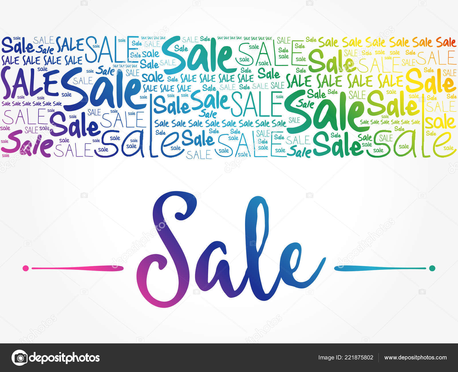 Sale Word Cloud Collage Business Concept Background Stock Vector C Dizanna