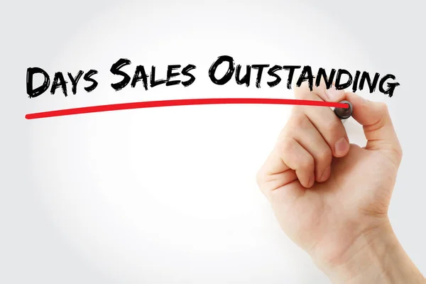 stock image DSO - Days Sales Outstanding acronym, business concept background