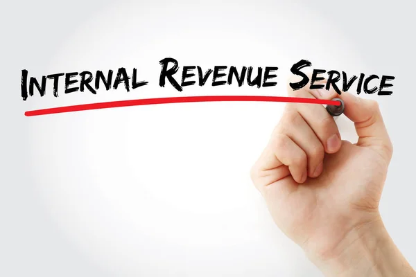 Irs Internal Revenue Service Acroniem Zakelijke Concept Achtergrond — Stockfoto