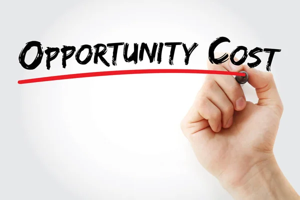 Opportunity Acronimo Costo Background Del Concetto Business — Foto Stock