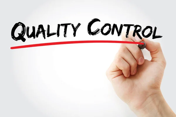 Acronimo Quality Control Background Del Concetto Business — Foto Stock