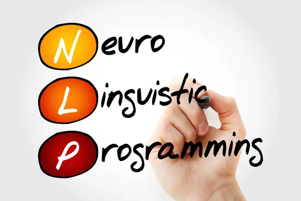 Nlp Pemrograman Linguistik Neuro Konsep Kesehatan Akronim — Stok Foto