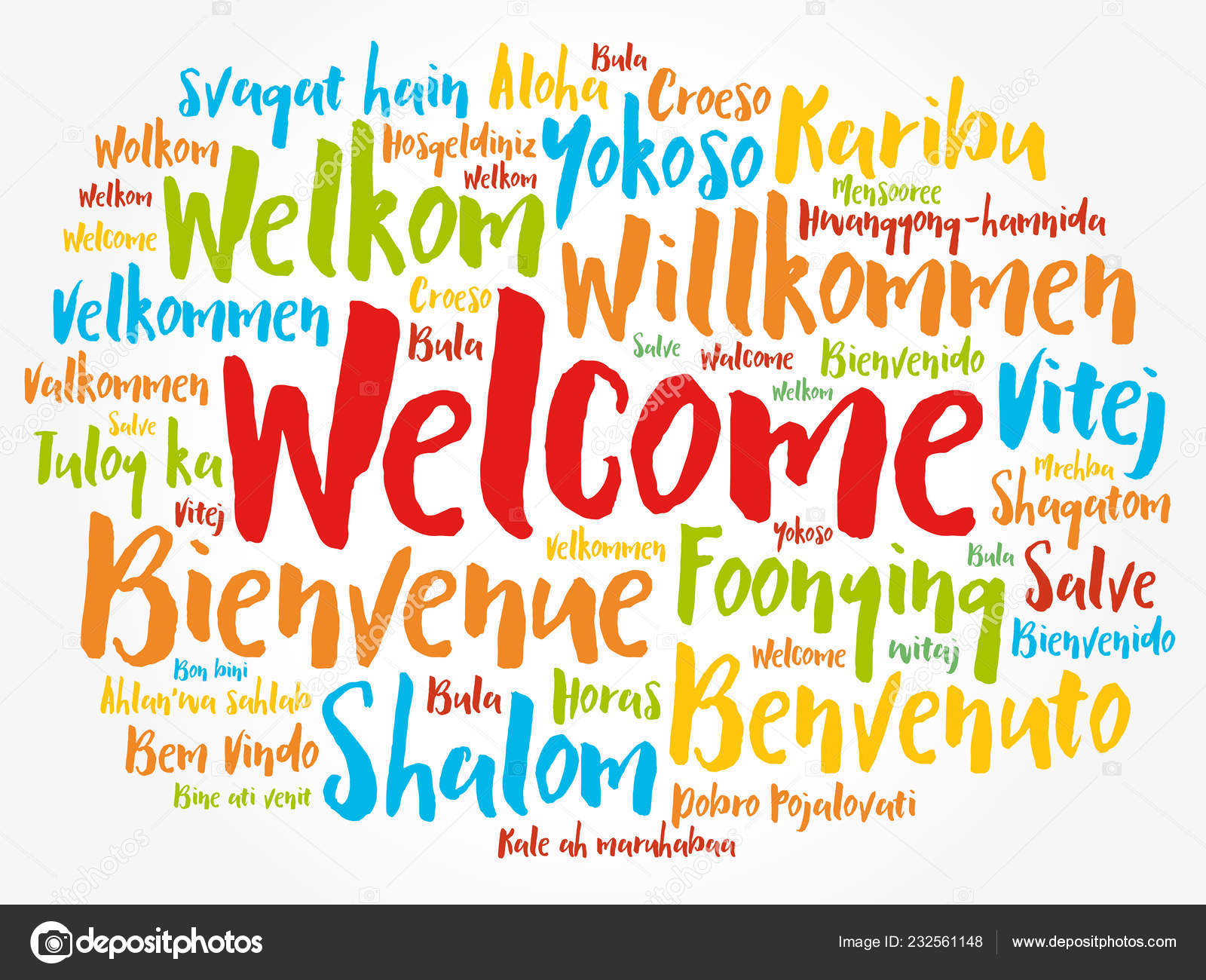 Welcome In Different Languages Poster