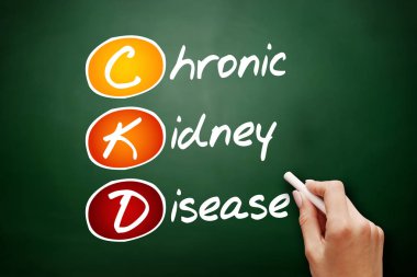 CKD - Kronik Böbrek Hastalığı, tahtada kısaltma sağlık kavramı