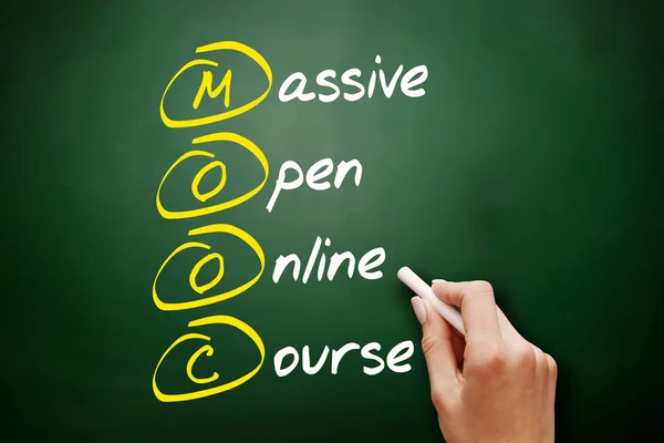 Mooc Massiver Offener Online Kurs Akronym Geschäftskonzept Der Tafel — Stockfoto