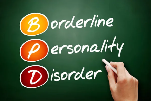 BPD - Borderline Personality Disorder, acronym health concept on blackboard