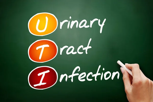 Uti Urinary Tract Infection Blackboard — 스톡 사진