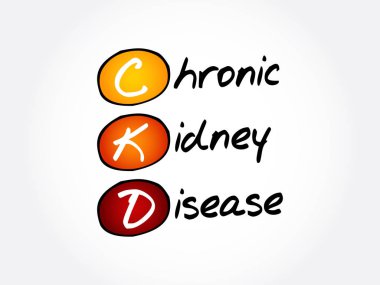 CKD - Chronic Kidney Disease, acronym health concept background clipart