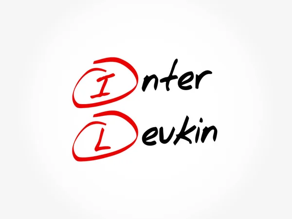 Interleukin Betűszó Koncepció — Stock Vector