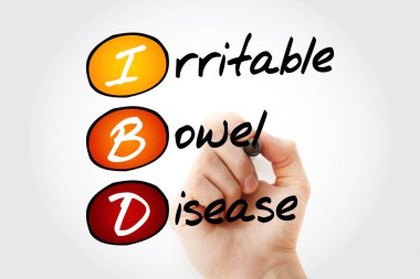 IBD - inflamatuar barsak hastalığı, kısaltma sağlık kavramı adam