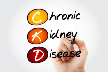 CKD - kronik böbrek hastalığı, kısaltma sağlık kavramı adam