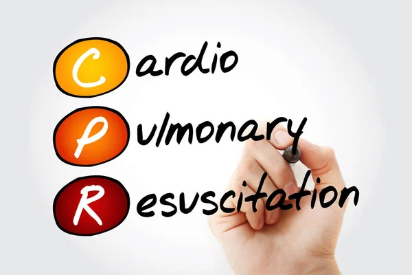 Rcp Reanimación Cardiopulmonar Acrónimo Concepto Salud — Foto de Stock