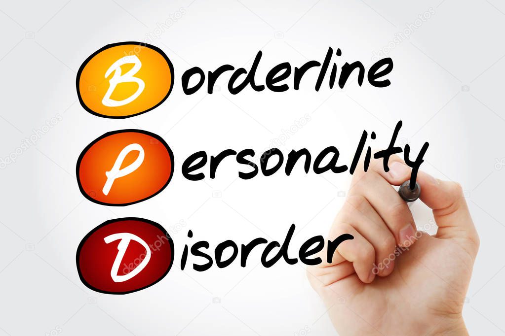 BPD - Borderline Personality Disorder, acronym health concept backgroun
