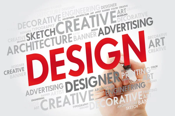Design Nuvem Palavras Com Marcador Conceito Negócio Criativo — Fotografia de Stock