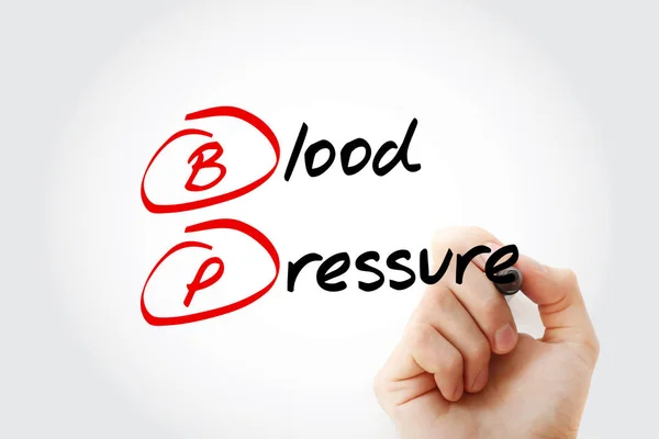 Blood Pressure Acronym Marker Concept Background — Stock Photo, Image