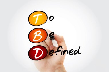 TBD - İşaretli kısaltma, iş konsepti geçmişi