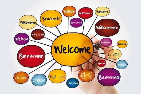 Bienvenido (Welcome in Spanish) word cloud - Stock Illustration  [72231059] - PIXTA