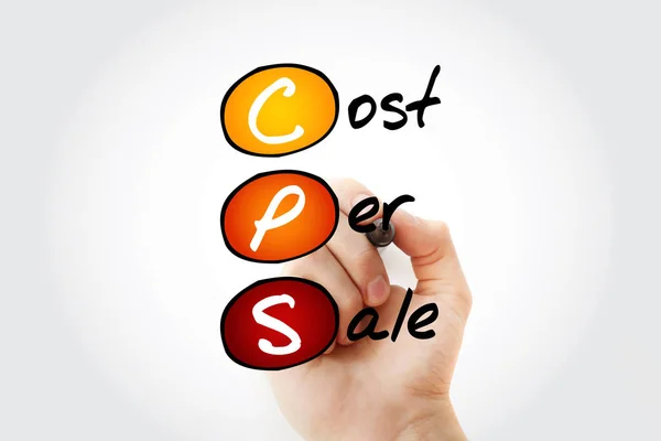 Cps Cost Sale Acronym Marker Business Concept Background — Stock Photo, Image