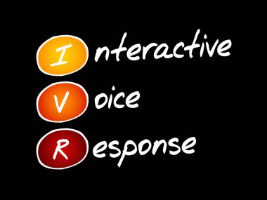 IVR - Etkileşimli Ses Tepkisi kısaltması, teknoloji kavramı arka planı