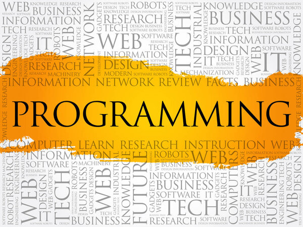 Programming word cloud background