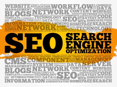 SEO (arama motoru optimizasyonu) kelime bulutu