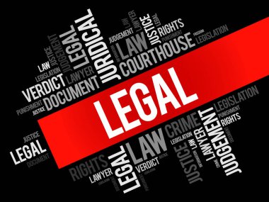 Yasal kelime bulutu kolaj